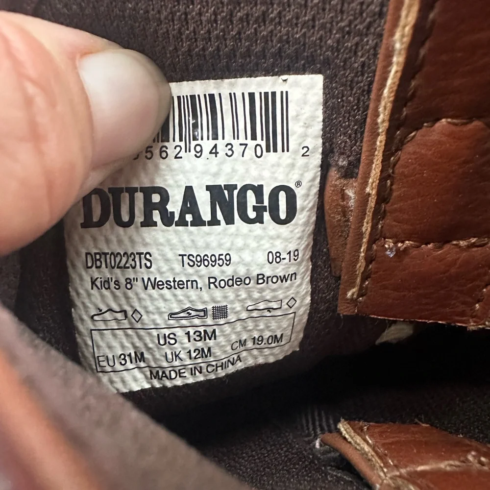 Durango Brown Western-Style boots children’s